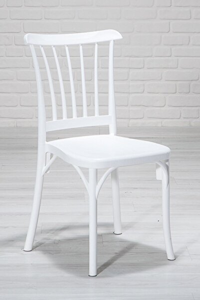 SANDALİE Home Violet 2 Adet Mutfak Balkon Bahçe Sandalye Beyaz