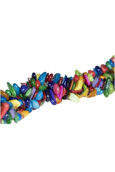 Prestij Boncuk Pukne perle od prirodnog kamena u mješovitim bojama - 1 niz