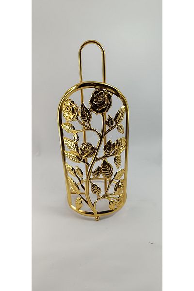 kristal home Metal Paper Towel Holder Gold Gold Home Decoration