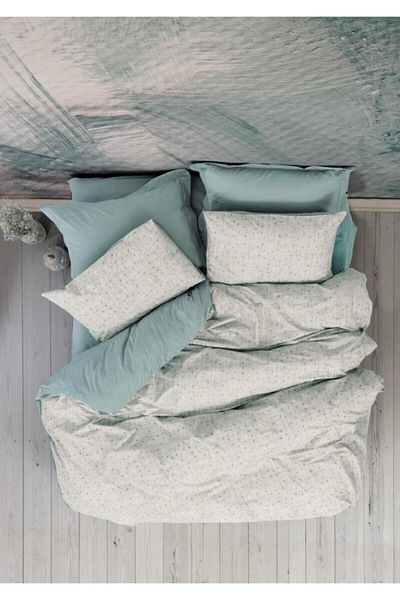 Cotton Box Σετ Παπλωματοθήκη Petite Mint Μονή