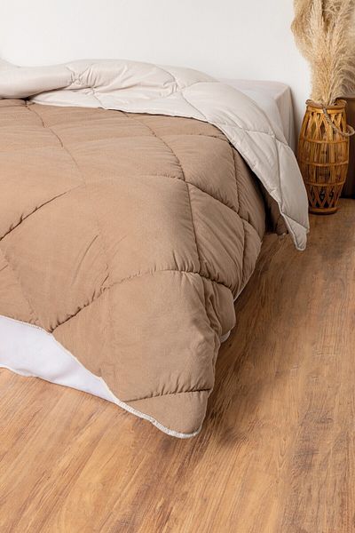 Cotton Box Double Utka Quilt Beige 195x215