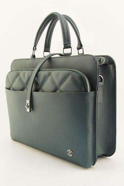 HNB Geantă unisex Nefti Green pentru laptop de 15 și 15,6 inchi