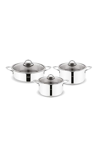 FMS Steel Eco 6 Piece Cookware Set Metal