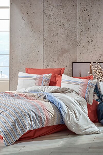 Cotton Box Çift Kişilik Nevresim Takımı Frey Mercan