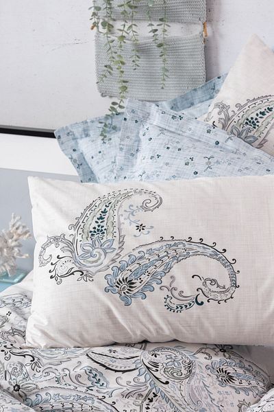 Cotton Box Комплект бохемски единични пликчета за завивка Alessi Blue