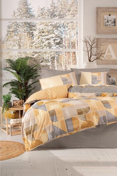 Cotton Box Gray Single Duvet Cover Set - Jammy
