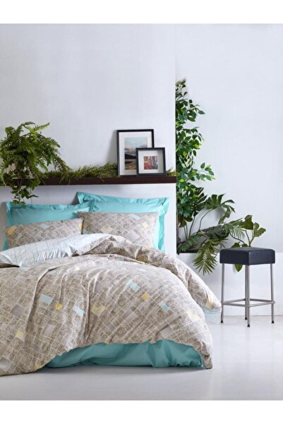 Cotton Box Мінімальний односпальний комплект постільної білизни Dotted Turkuaz