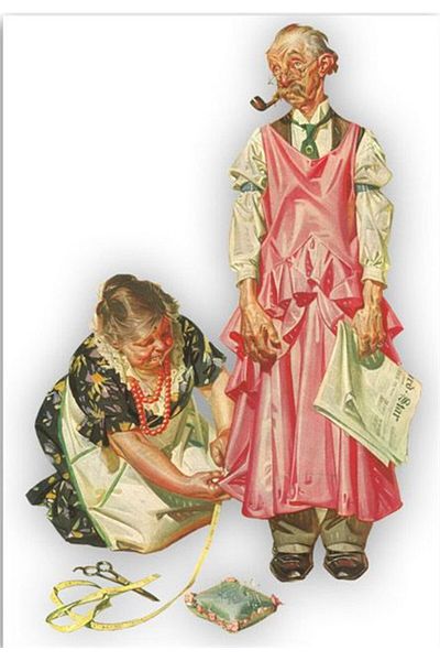 MARCEL SANAT Tailor Woman Marcel Art Diamond Mosaic Painting 41x58cm