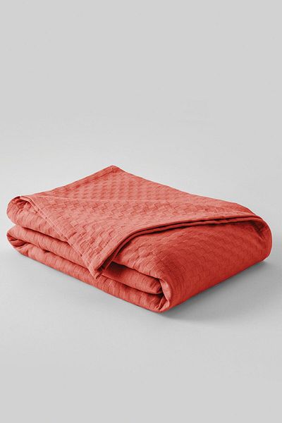 Cotton Box بيكيه فردي منقوش بالكريستال المرجاني - 100% قطن، 170x230 سم