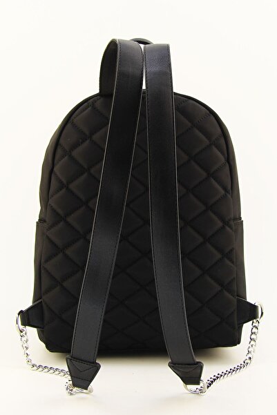 HNB Women's Black Chain Backpack