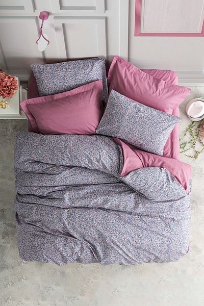 Cotton Box Set lenjerie de pat pentru o persoană mică Penny Dusty Rose