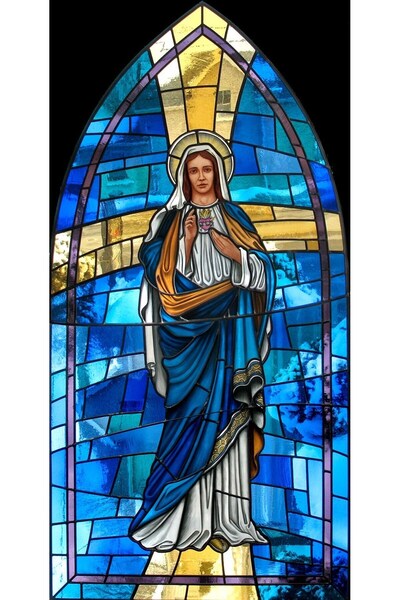 MARCEL SANAT Meryem Ana Elmas Mozaik Tablo 35x70 Cm