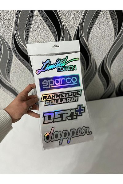 Hologram Kart ETICHETĂ HOLOGRAMĂ SCRIBIȚI PE PARBRIZ SPATE AUTO NOU CU HOLOGRAMĂ