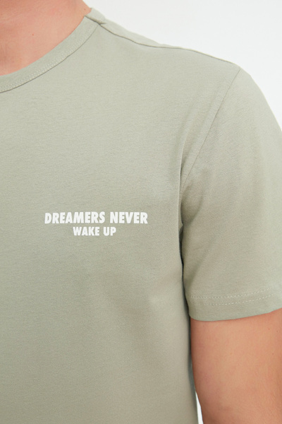 Trendyol Collection Mint Regular Fit Printed Shorts Pajamas Set TMNSS22PT0060