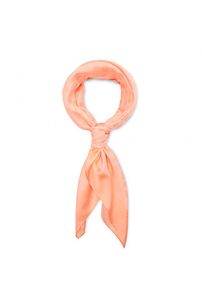 Guess Helaina Kefiah, Textile Scarf, Coral, 4G Logo, AW8850 POL03, 135 x 135 cm, For Women