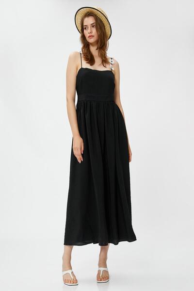 Koton Schwarzes Damenkleid