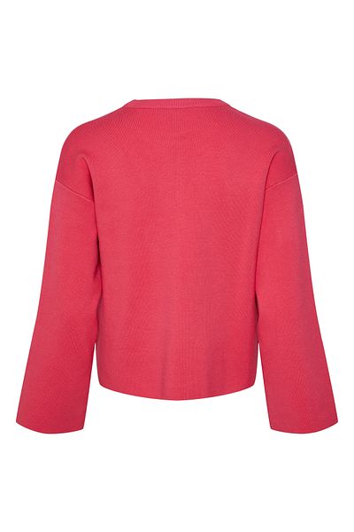 YAS. YASVERDE 7/8 O-AUSSCHNITT STRICKPULLOVER S