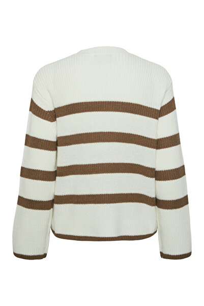 PIECES Ls O-Neck Knıt Noos