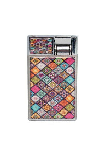 Als Retro Kilim Temalı Kaliteli Metal Çakmak