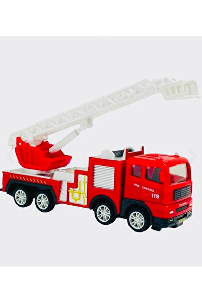 PeriYedi İtfaiye Seti Sürtmeli Display İtfaiye 4'Lü Oyuncak Araç Seti 3