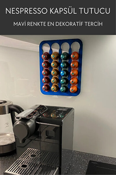 Nosa Mall Nespresso Ve Starbucks Uyumlu Duvar Tipi Kapsül Kahve Standı Tutaca...
