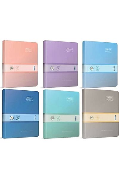 Gıpta GIPTA THE BOOK - Тетрадка Pastael 20x28 с линирани корици (296 листа) с твърди корици