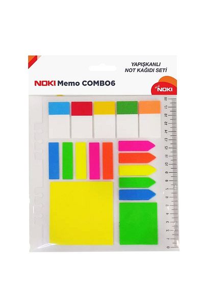 Noki Noki Memo Combo 6 Sticky Memo Pads 12706