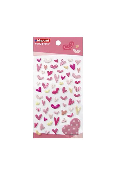 Bigpoint Sticker Leaning Hearts