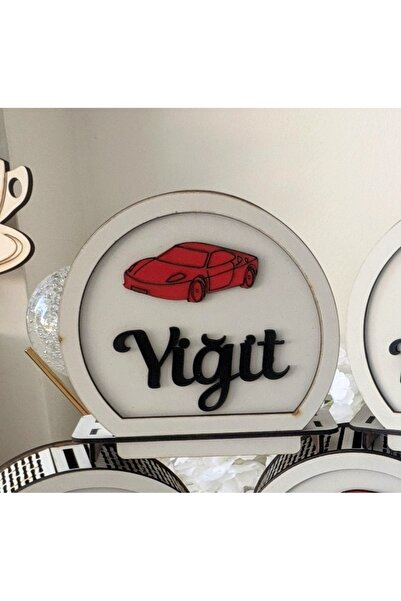 TASARIM35 Araba figürlü ahşap kumbara