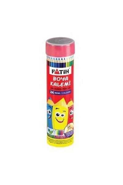 Fatih Curd Colour 24 Colors Metal Box (WITH PENCIL GIFT)