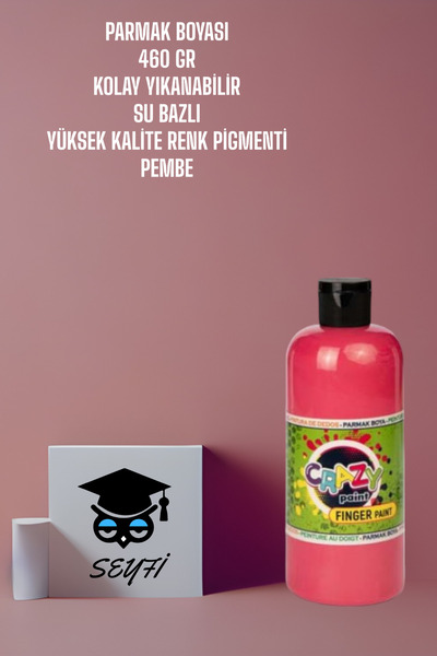SEYFİKİRTASİYE 460 GR PARMAK BOYASI KOLAY YIKANABİLİR SU BAZLI SAĞLIĞA ZARARL...
