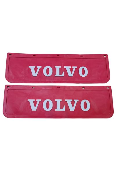POLATLI OTO AKSESUAR Volvo Written Red Rags Compatible (2 Pieces) Size: 60x18 VOLVOB