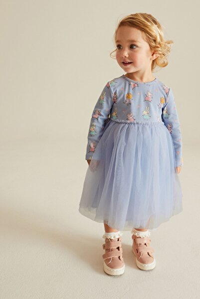Next Baby Pamuklu Peppa Ping Tütülü Elbise