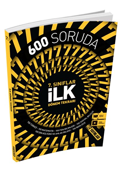 Hız Yayınları 600 Soruda 7. Sınıflar Ilk Dönem Tekrarı