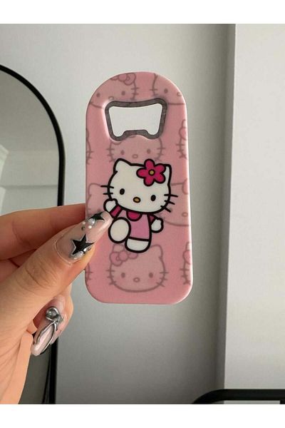 Planet Butik Pink Kitty Magnet Lid Opener