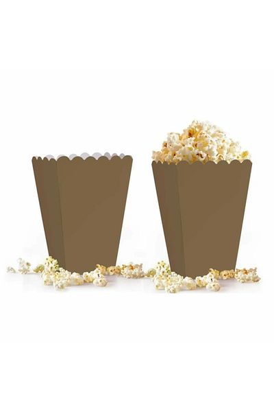 Kikajoy Popcorn Box 8 pcs plain Gold