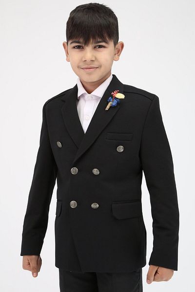 SIRRI Boy's Double Breasted Classic Elegant Single Jacket