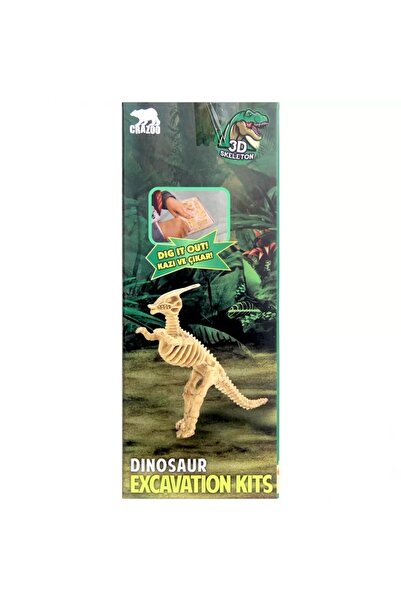 Birlik Oyuncak Çocuk Eğitici ve Eğlenceli 3D Dinozor İskeleti Fosil Kazı Seti