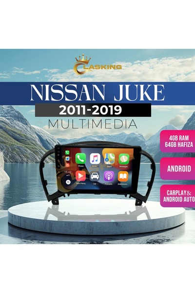 ClasKing NISSAN JUKE 2011-2019 4 GB RAM 64 GB HAFIZA ANDROID MULTIMEDIA TEYP ...