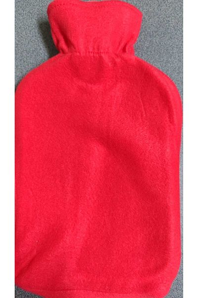 Star Baby Hot Water Bag with Fleece Cover Red 2 Lt