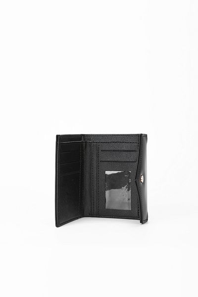 minebag Matte Envelope Lui ZC114 Women's Wallet Black