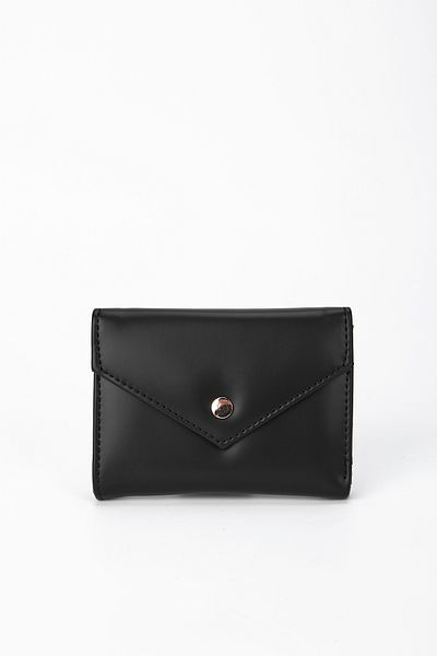 minebag Matte Envelope Lui ZC114 Women's Wallet Black
