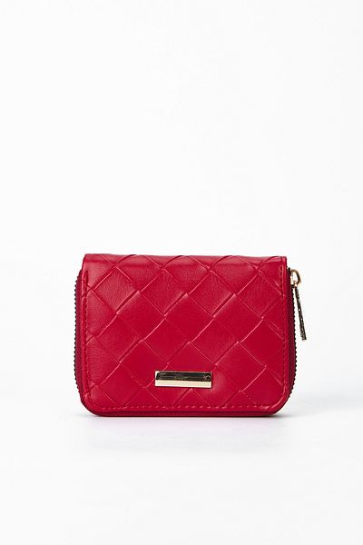 minebag Mini Diamond Pattern Azog ZC117 Women's Wallet Red