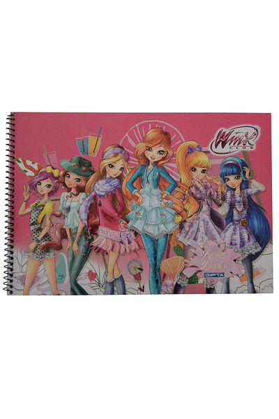 Gıpta Winx Club Concept Unlined Luxury Picture Book 15 Sheets 17x25