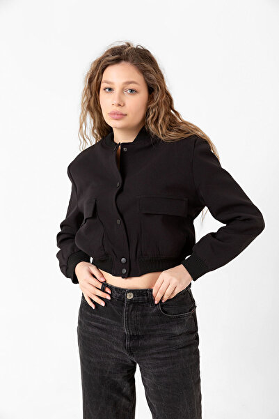 Benedetto Γυναικείο παλτό με διπλή τσέπη Snap M14