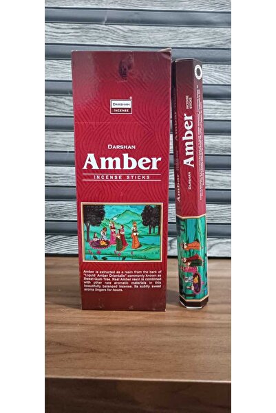 HUNATASARIM 20 Adet Çubuk Tütsü Amber Kokulu