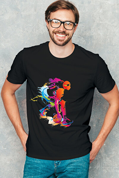 AEMİ Tricou supradimensionat unisex cu imprimeu pentru baschet NBA