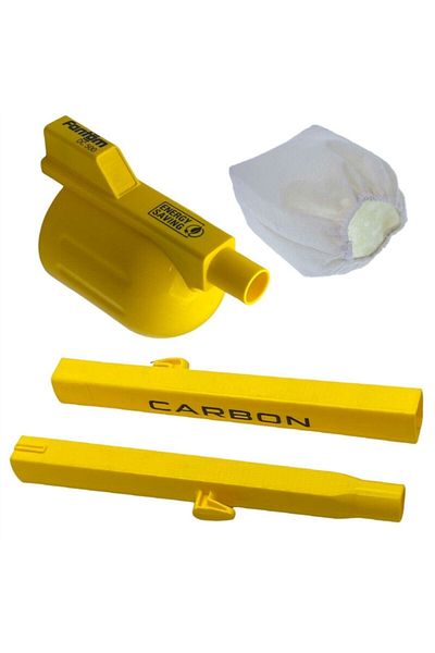 Supurgeavm Fantom P 1200 and P 2000 Model - Practical Flat Vacuum and Bag Set, Yellow