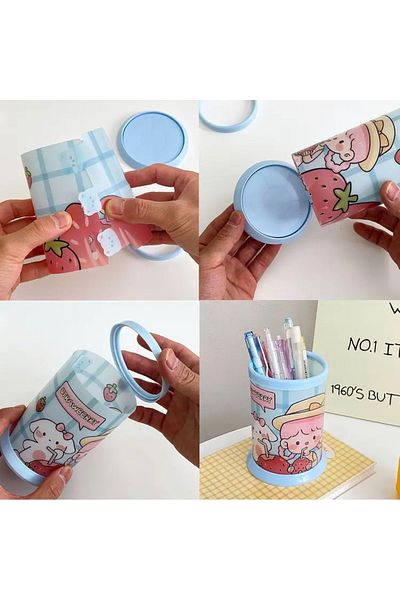 synshop Kawaii Teddy Coco Bear Teddy Bear Rabbit Θήκη για στυλό Μολυβοθήκη Μακιγιάζ Καλλυντικά Organizer