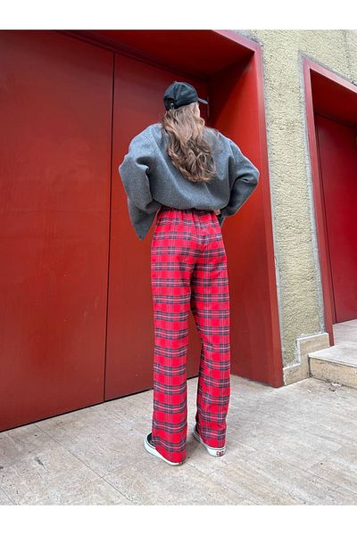 DEEFWEAR Y2k Plaid Detail Sweatpants/Pants